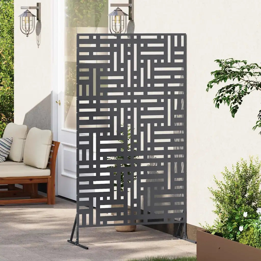 Schermo per Privacy Antracite 100 x 50 x 180 cm Acciaio CFW3287427