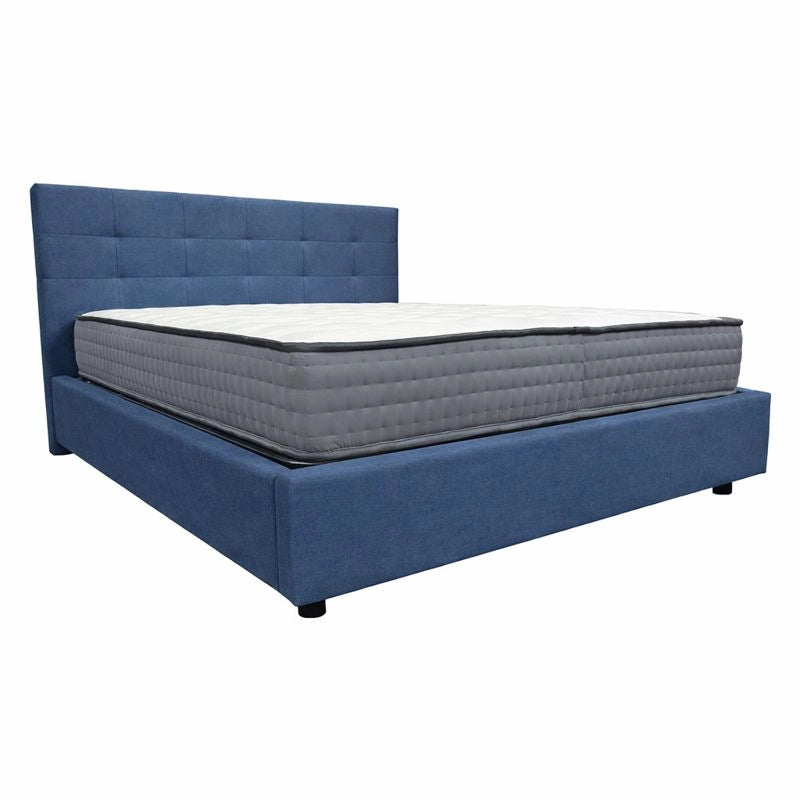 Letto contenitore matrimoniale 160x190 cm con rete ortopedica a doghe, tessuto Enjoy, made in Italy - 57 Pacific