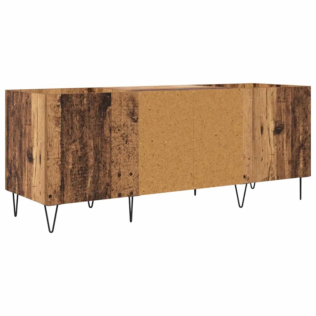 Mobile porta vinili con porta Legno vecchio 121 x 38 x 48 cm CFW4809612