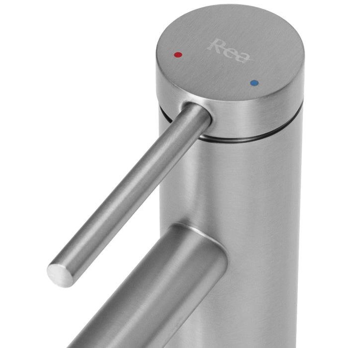 Rubinetto Da Lavabo Rea Foss Nickel Brush Low