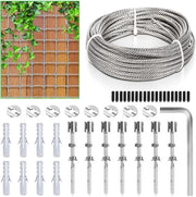 Cavo di supporto in acciaio inossidabile 12m x 3mm per piante di rampicante per giardino e balcone