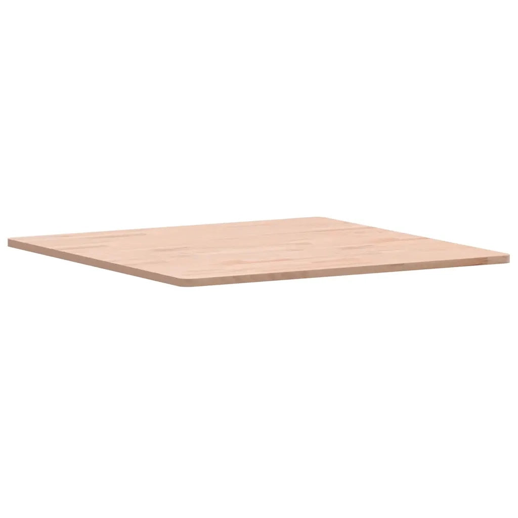 Piano per Tavolo 70x70x1,5 cm Quadrato Legno Massello di Faggio 355951