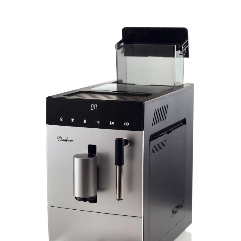 Macchina da caffè automatica 1350W 19 bar - dispositivo cappuccino - display LED - Silver