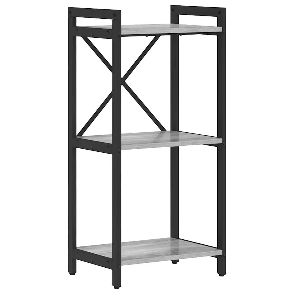 vidaXL Libreria Grigio sonoma 40 x 30 x 83 cm Legno multistrato