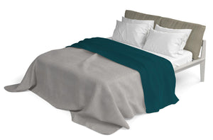 Lenzuolo Sopra in Tinta Unita Verde Petrolio 1 Piazza e Mezzo