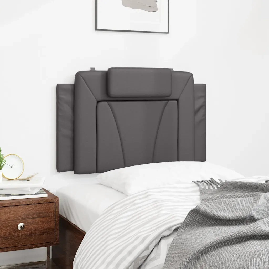 Cuscino Testiera Viana Grigio 90 cm in Similpelle CFW5819714