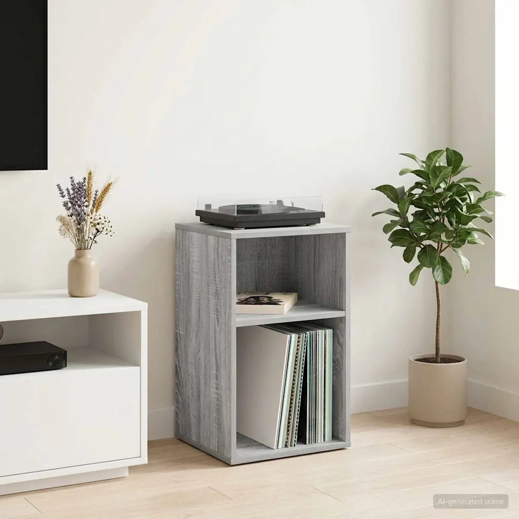 Mobile porta vinili Sonoma grigio 38 x 33 x 61 cm 8012863