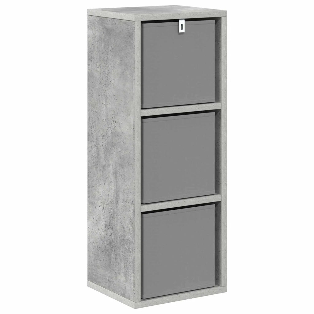 Credenza con cassetto Grigio cemento 25,5 x 22 x 69,5 cm 8000551