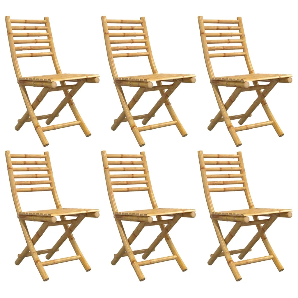 Sedie da Giardino Pieghevoli 4 pz 43x54x88 cm in BambÃ¹