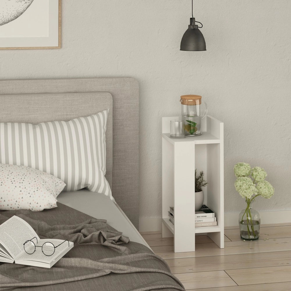 Tavolino comodino di design Elos 25x27x60h destro colore bianco