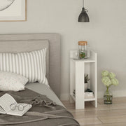 Tavolino comodino di design Elos 25x27x60h destro colore bianco