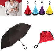 Trade Shop - Ombrello Reversibile Apertura Al Contrario Auto Rovesciato Anti Pioggia Moda -