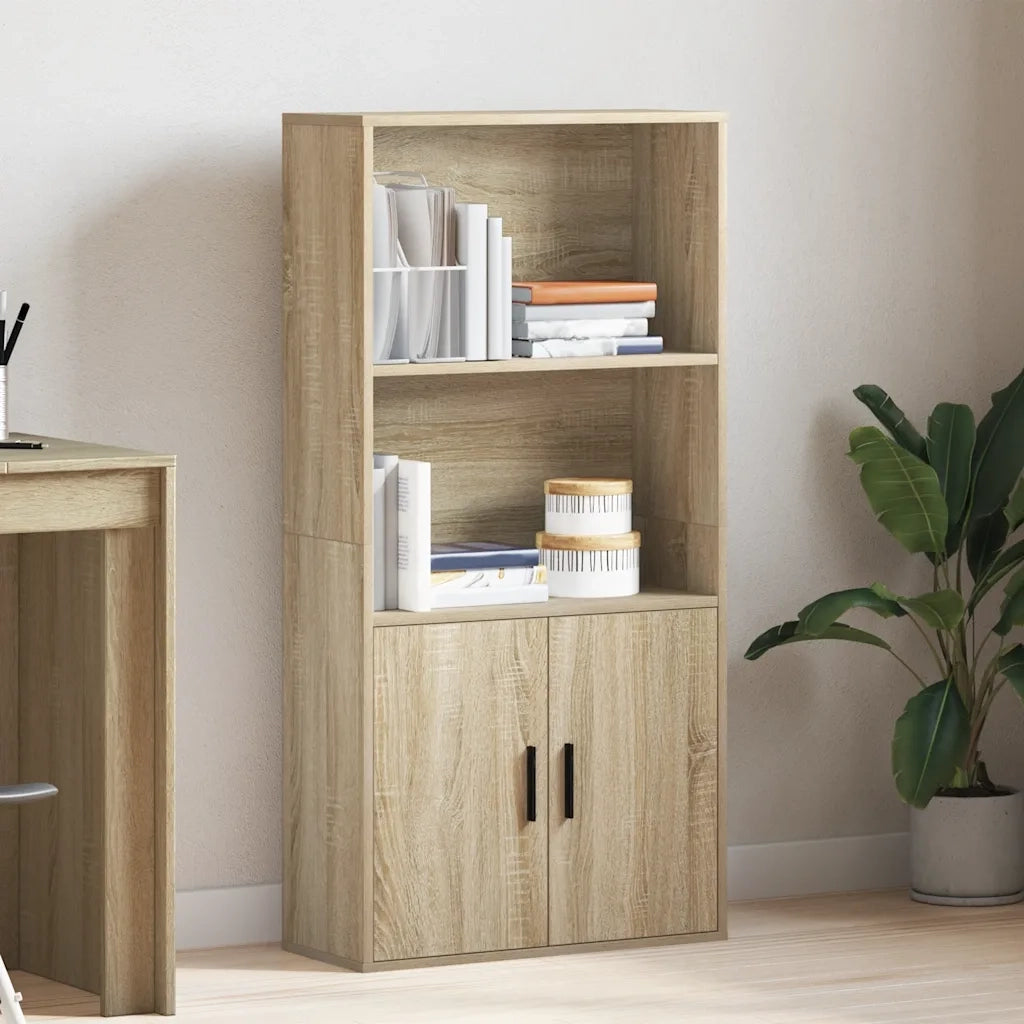 Libreria Rovere Sonoma 60x24x120 cm in Legno Multistrato 860420