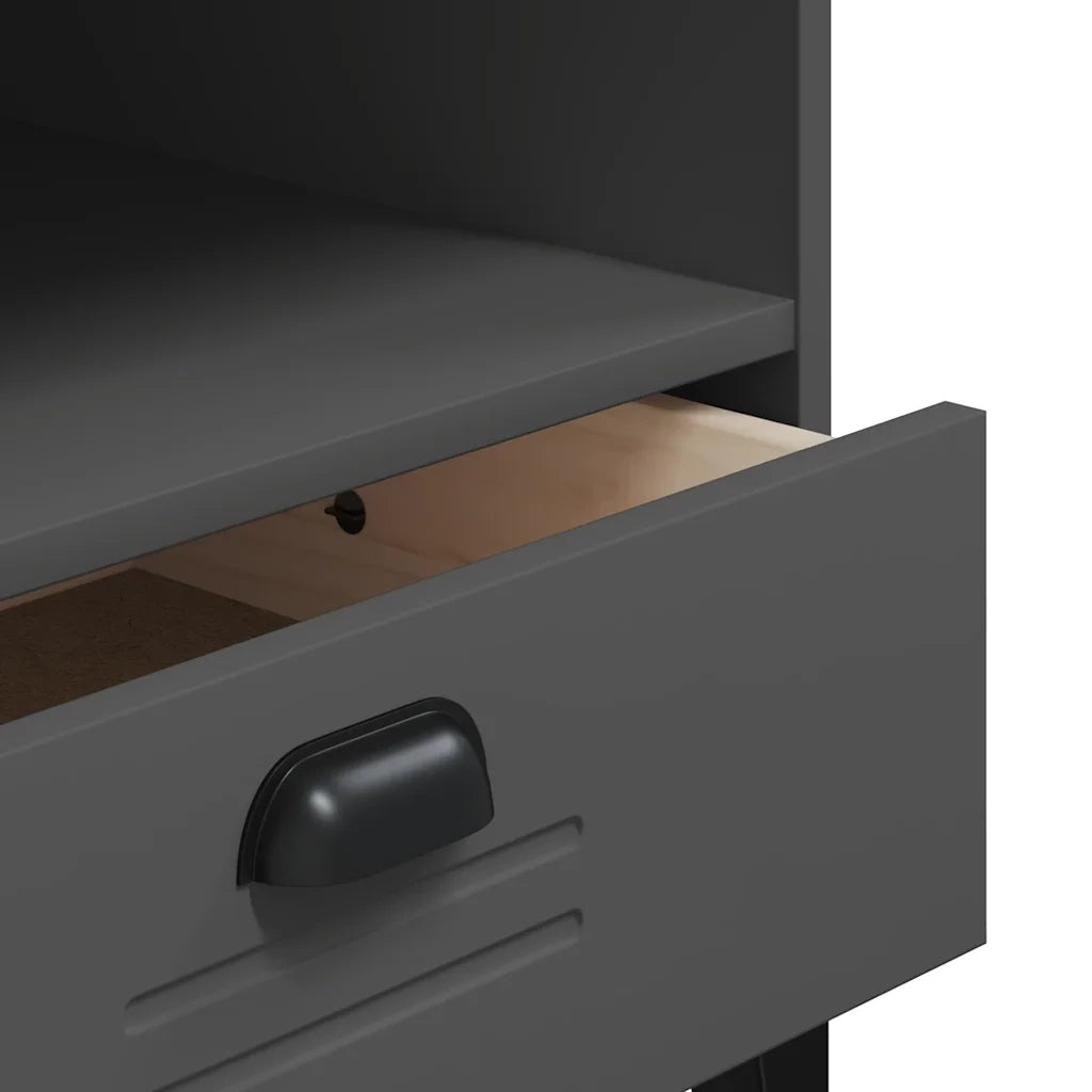 Scarpiera VIKEN Grigio Antracite in Legno Multistrato 374931