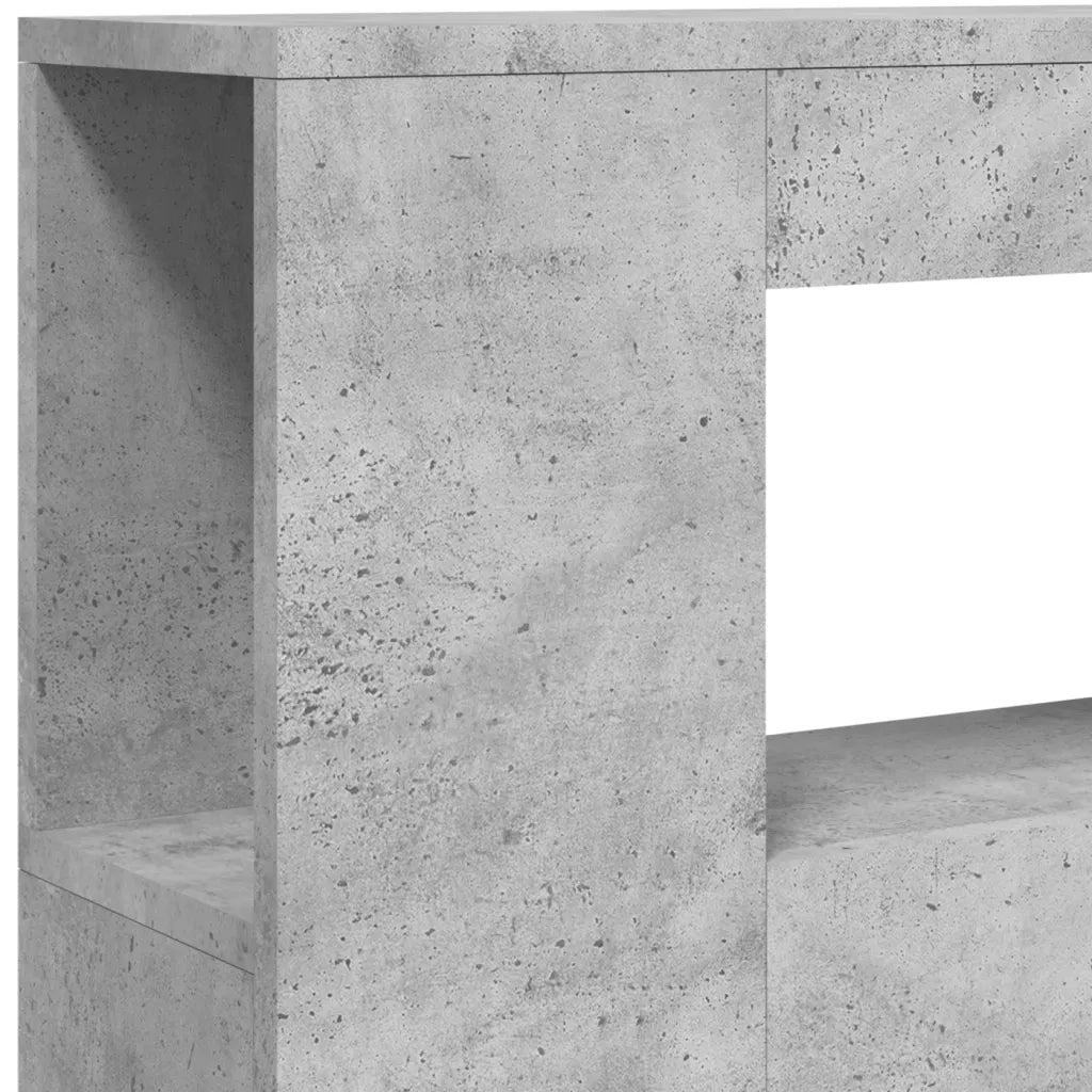 Testiera LED-Testata con LED-Testiera Decorativa Grigio Cemento 100x18,5x103,5 cm Legno Multistrato