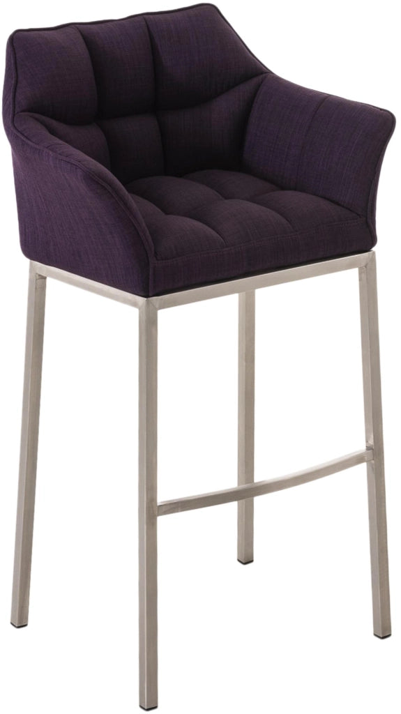Barhocker Damaso E Stoff mit 4-FuЯ Gestell