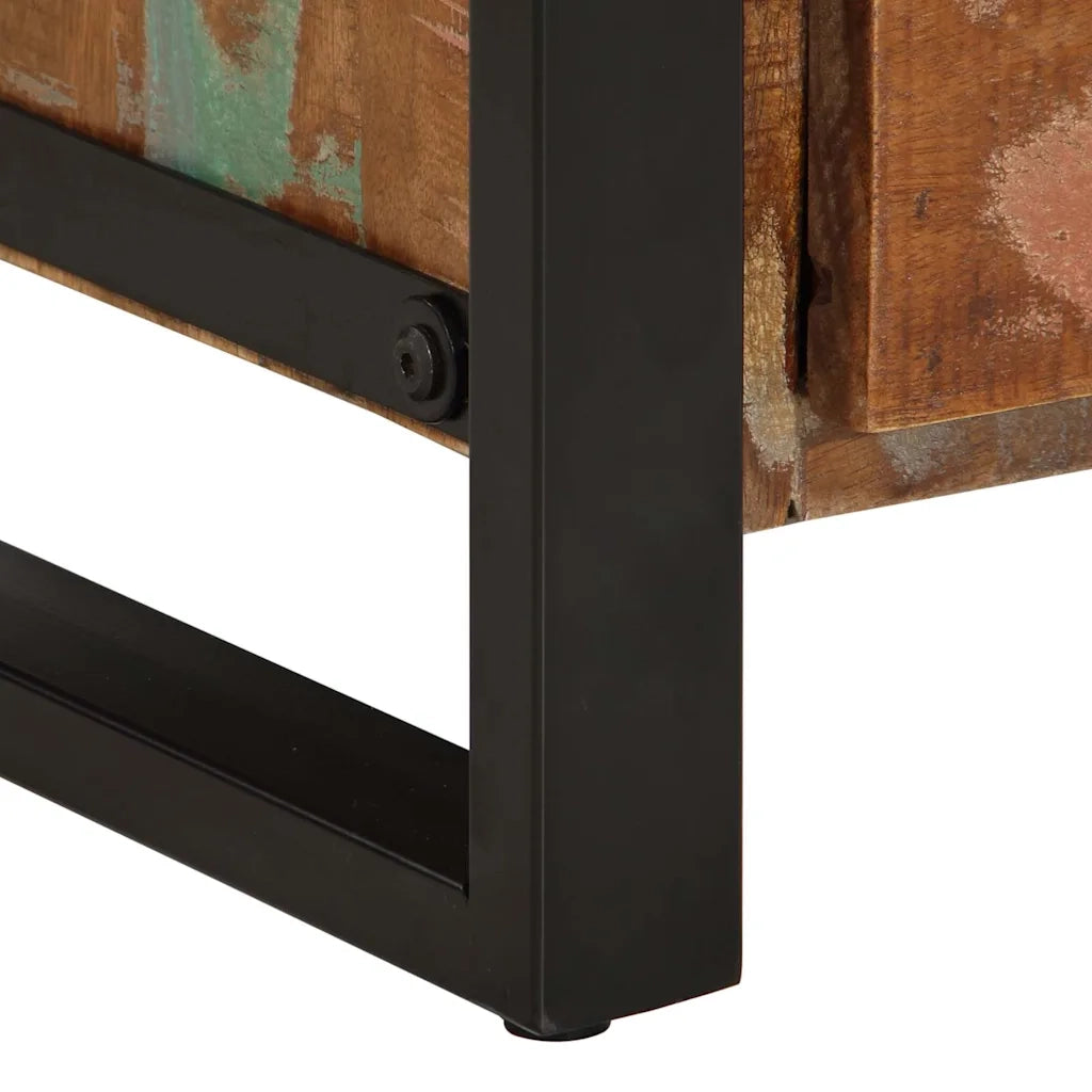vidaXL Cassettiera Multicolore 40x40x75 cm Legno Massello di Recupero