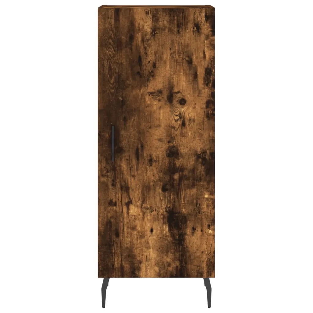 Credenza-Buffet-Armadio da cucina Rovere Fumo 34,5x34x180 cm in Legno Multistrato 111859