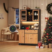 Armadio da cucina alto - Xylo - 180¡Á105¡Á40cm - Illuminazione LED colori variabili