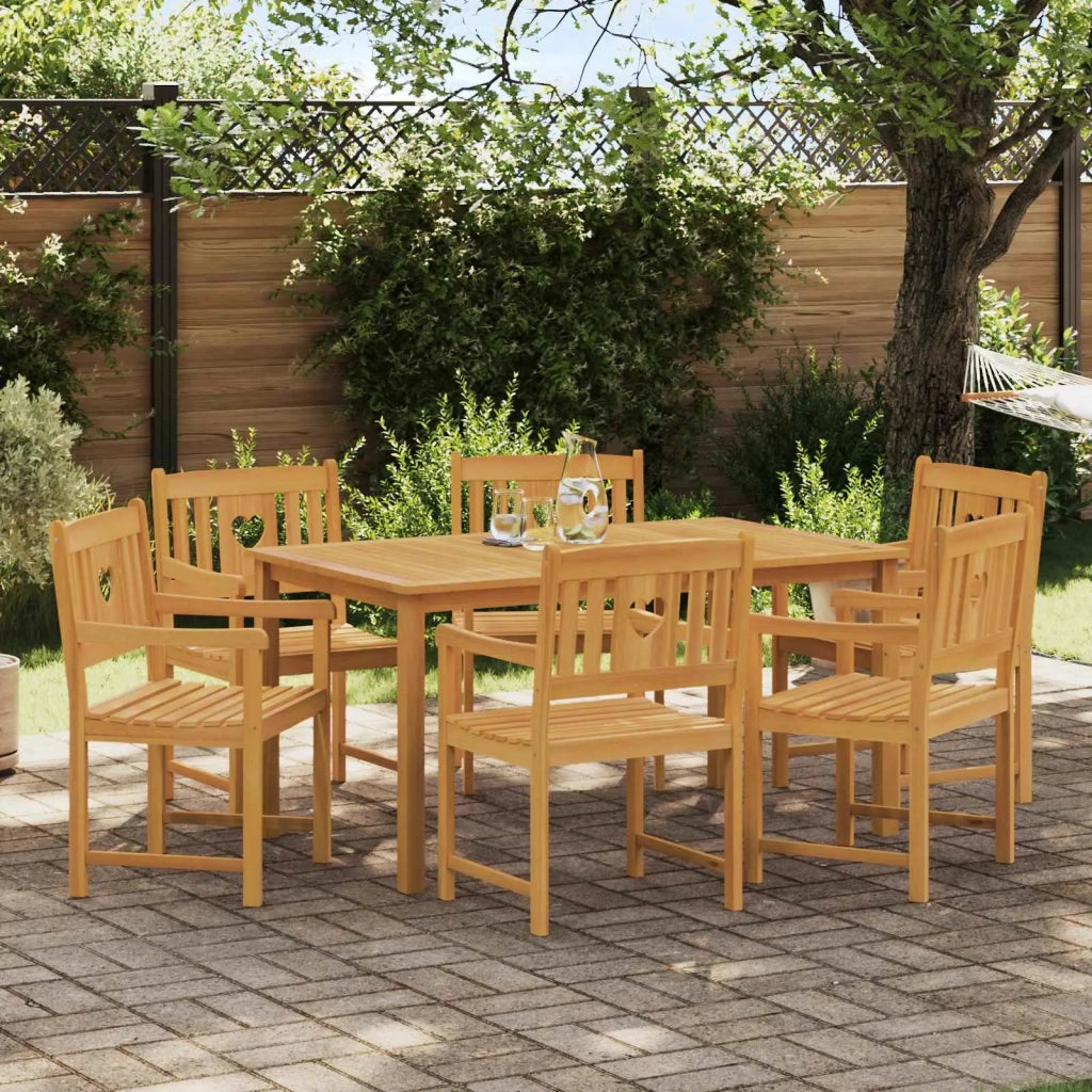 Panchina da esterno 6 pcs Naturale 56 x 55,5 x 90 cm 3416307