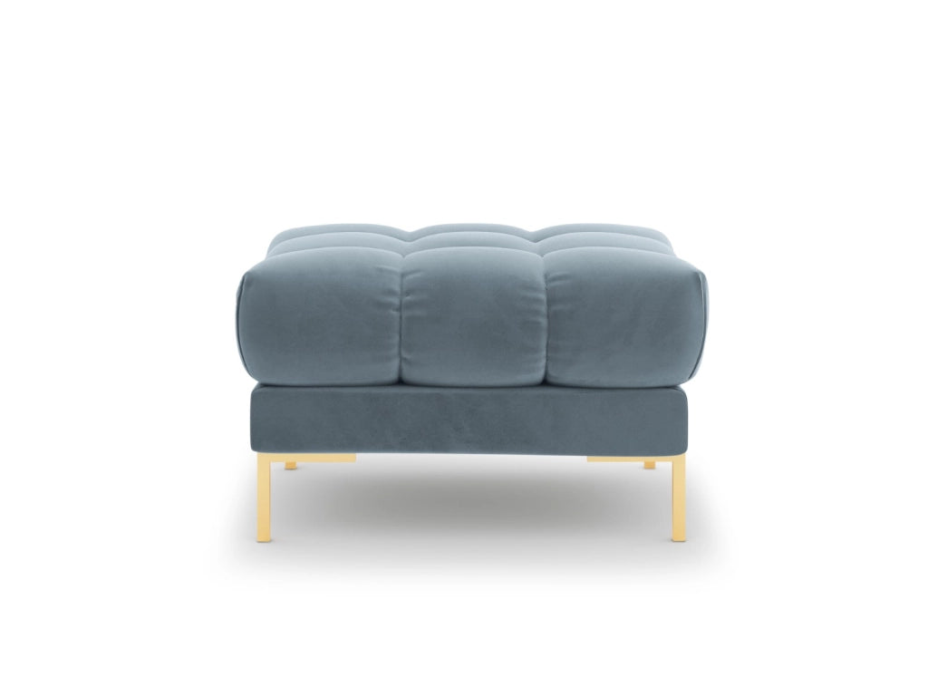 Cosmopolitan Design - Pouf "Bali" in velluto azzurro 