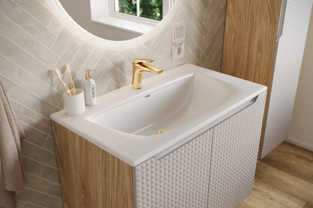 Lavabo per mobile a una vasca 80 cm Lavabi per mobile 81 x 17 x 46 cm