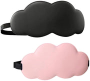 Maschera notturna - Blocca la luce - Soffice e respirabile - Schiuma ipoallergenica - Ideale per il sonno e il viaggio - 2 pezzi