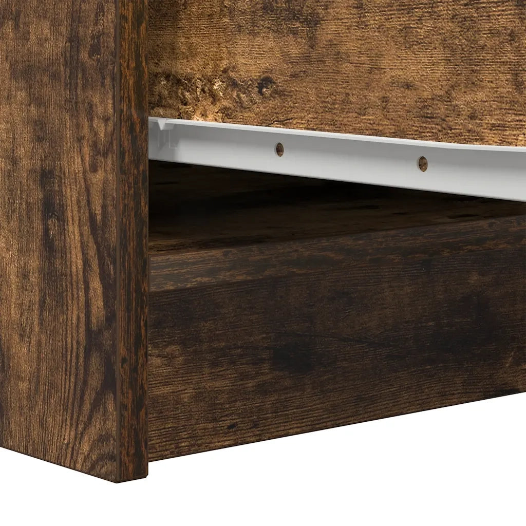 Credenza Rovere Fumo 29,5x34x76 cm in Legno Multistrato 861638