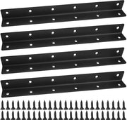 Unite da Angolo 4 pezzi - Acciaio Inossidabile - 90 Gradi - Angolo di Collegamento - Bussola da Angolo - Per Carichi Elevati - 275 × 27 × 27 mm