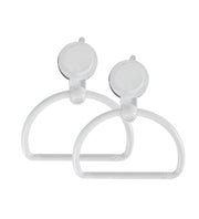 KIT SET 2PZ MAURY'S STRONG ANELLO PORTA ASCIUGAMANI A VENTOSA PER BAGNO