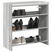 Scarpiera-Scaffale per scarpe Grigio Sonoma 60x25x62 cm in Legno Multistrato