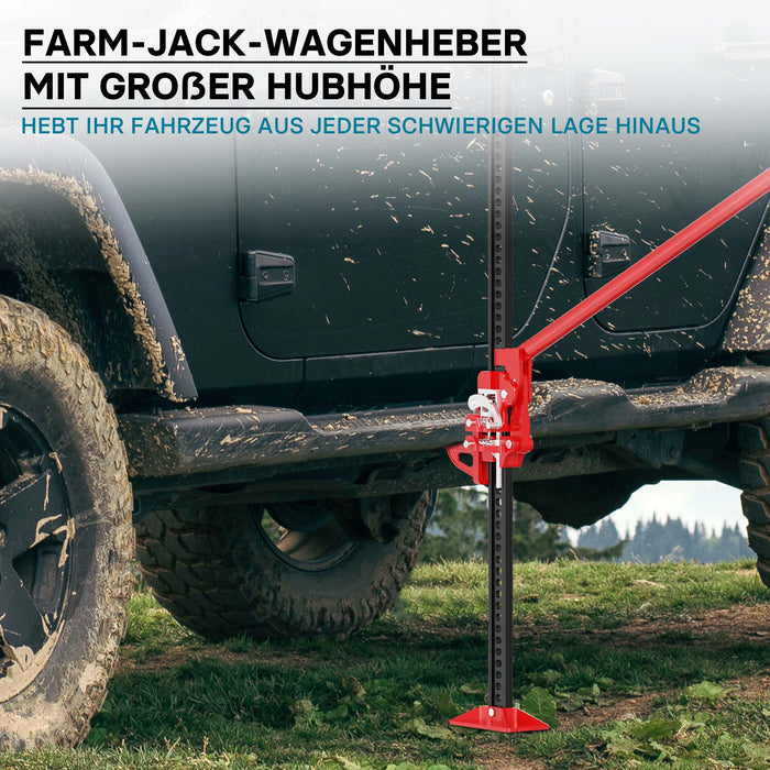 Binda meccanica 60" per fuoristrada e quad 150 cm max 3000 kg Sollevatore cric