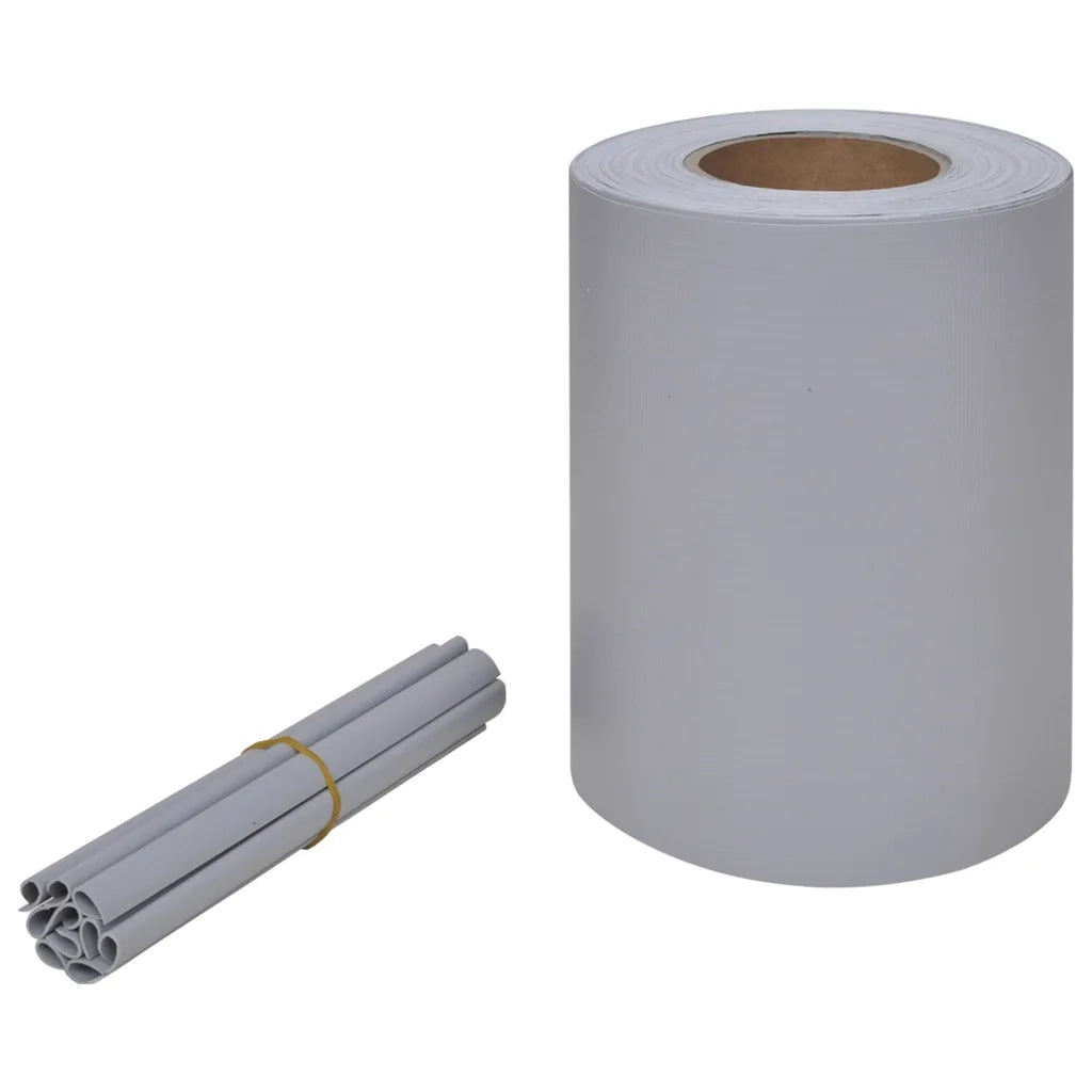 Recinzione Frangivento da Giardino | Recinzione da cortile PVC 70x0,19 m Grigio Chiaro