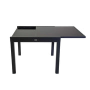 Tavolo alluminio boise allungabile antracite quadro cm 90/180x90h75