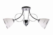 Plafoniera Candellux Elotte 2xE27 40W bianco/cromo