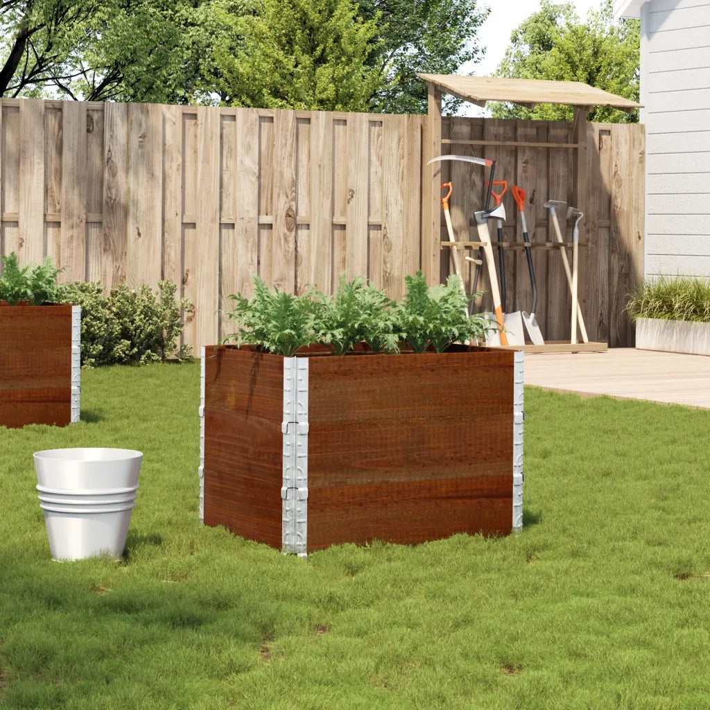 Fioriera | Cassetta per fiori | Vaso da Giardino Marrone 80x60 cm Legno Massello di Pino