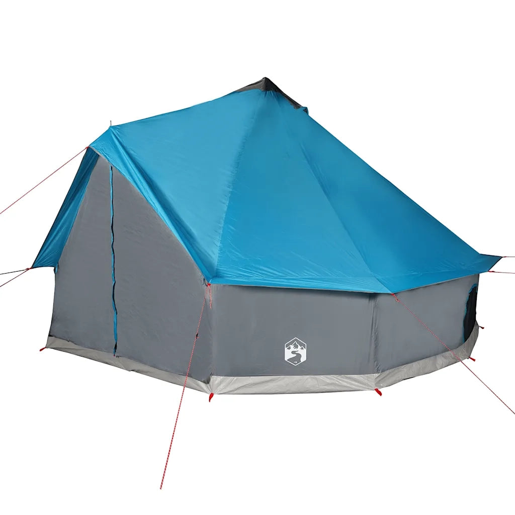 Tenda Familiare Tipi per 10 Persone-Tenda da campeggio Blu Impermeabile