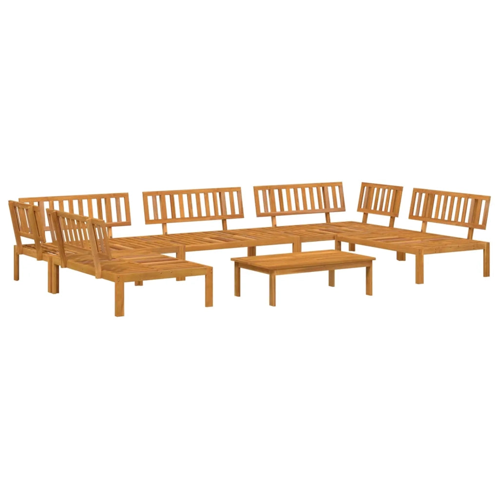 Set di divani con cuscino 6 pcs Talpa Legno di Acacia Massello 3418599