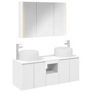 Set di Armadi da Bagno 4 pcs Bianco Legno ingegnerizzato 3406543