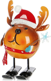 Decorazione Natale con Renditore di Metallo - Figura di Metallo con Coda in Movimento per Natale