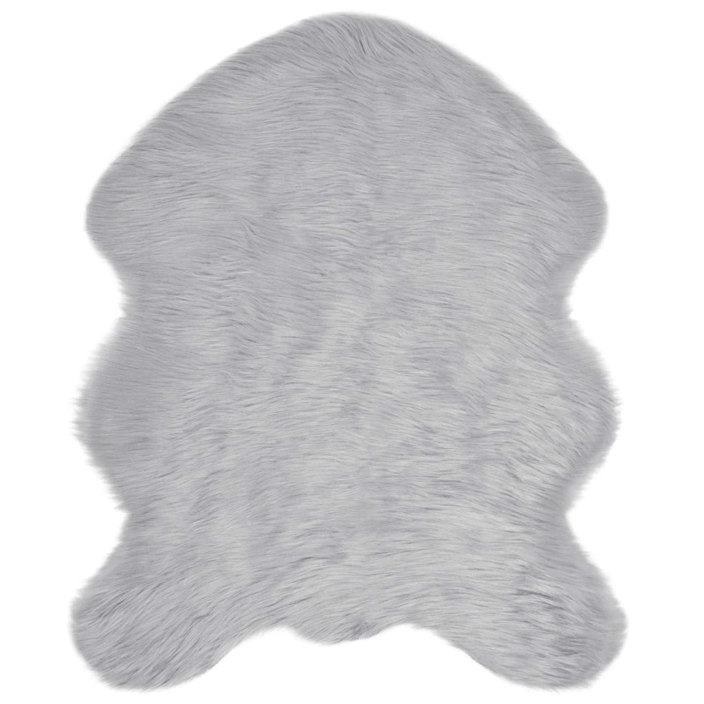 Tappeto in finta TAFALLA Grigio 50 x 80 cm Poliestere 42021540