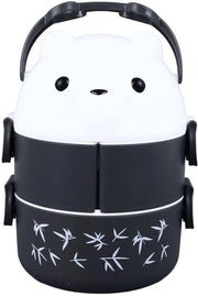 Bento Box 2 Frazioni - Portatile - Resistente all'Acqua - Disegno Carino - Contenitore di Cibo - Eccellente Isolazione Termica - Scatola per la Colazione