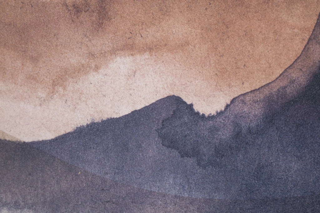 Stampa Artistica Montagna Marrone 80x3x120 cm
