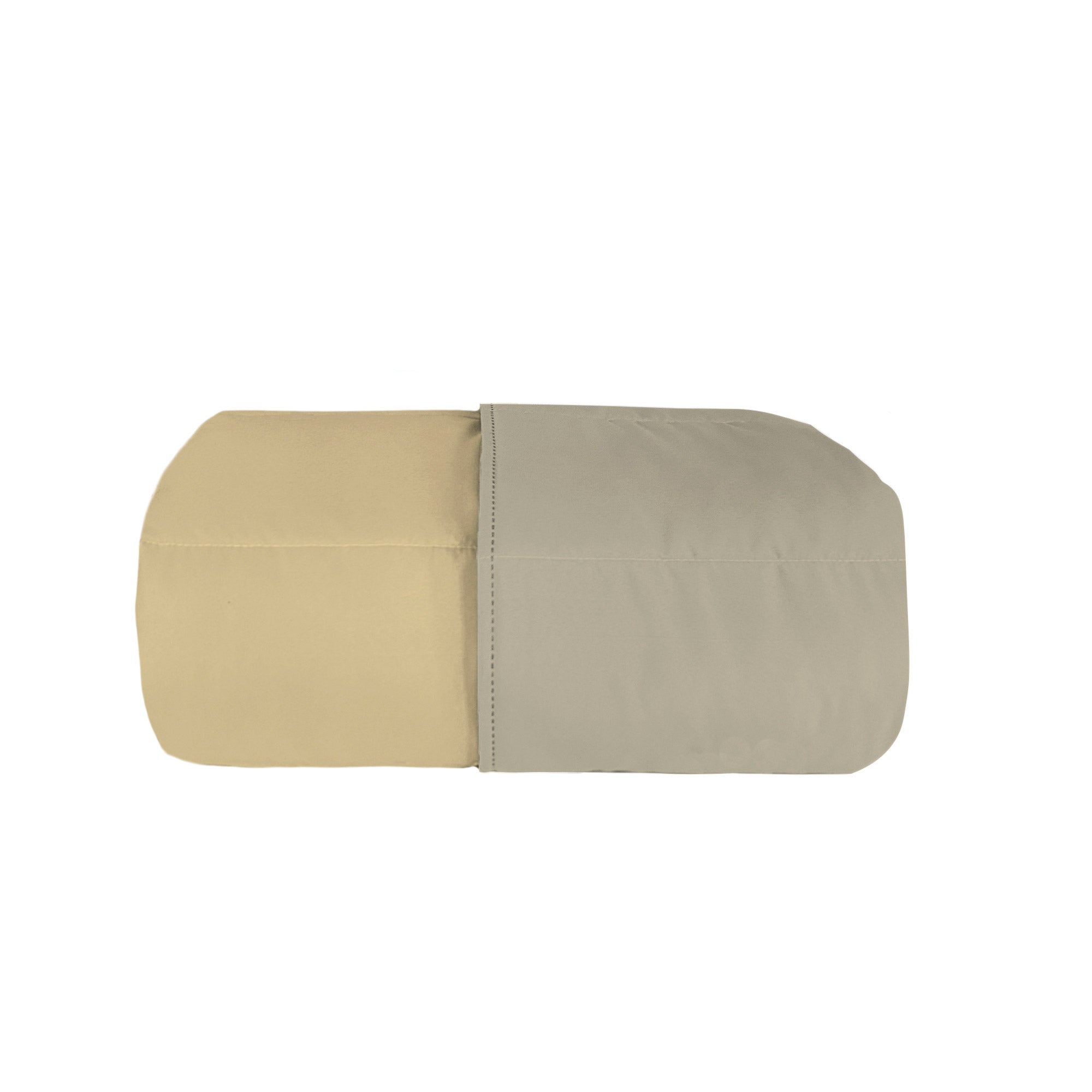 Trapuntino Double Face Matrimoniale 100gr Tinta Unita in Microfibra Tortora/Panna