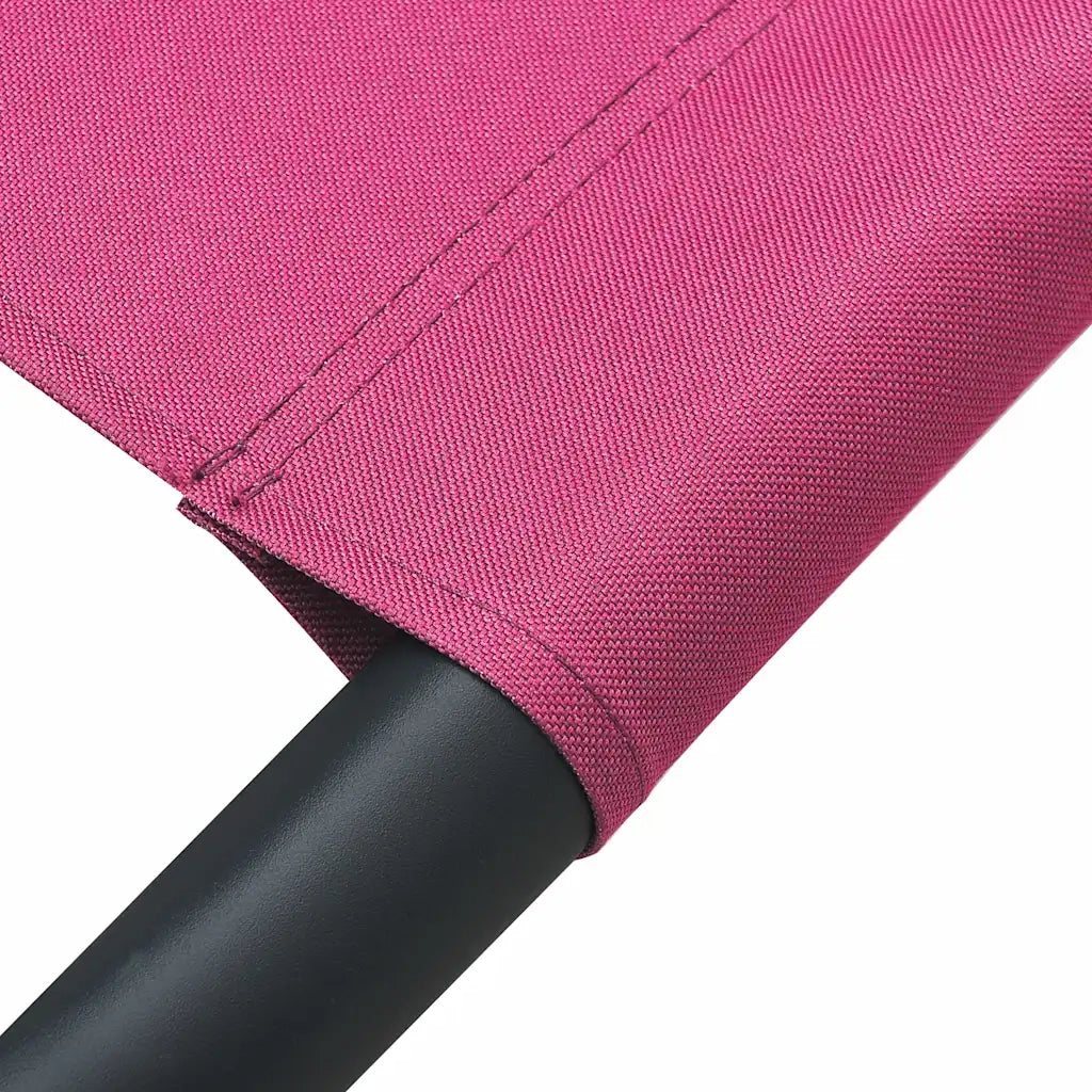 Lettino Prendisole con Baldacchino e Cuscini Rosa 313524