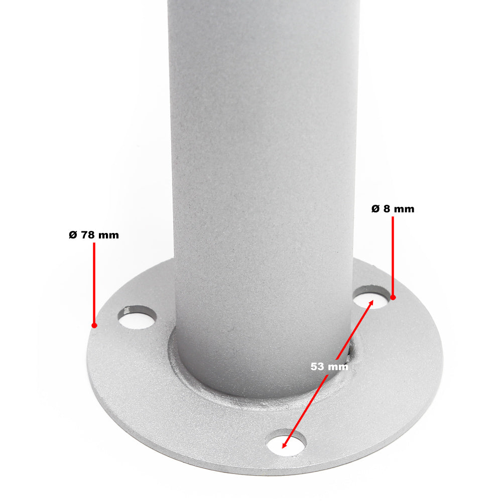 Cassetta postale condominiale autoportante 12 posti, grigio, 2 moduli con supporto a terra