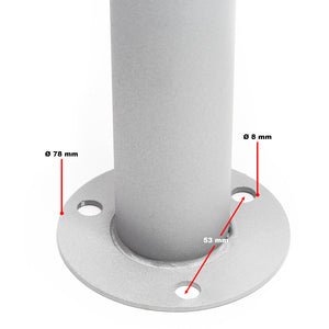 Cassetta postale condominiale autoportante 12 posti, grigio, 2 moduli con supporto a terra