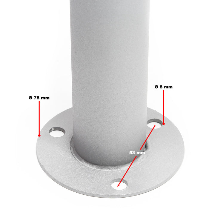 Cassetta postale condominiale autoportante 12 posti, grigio, 2 moduli con supporto a terra