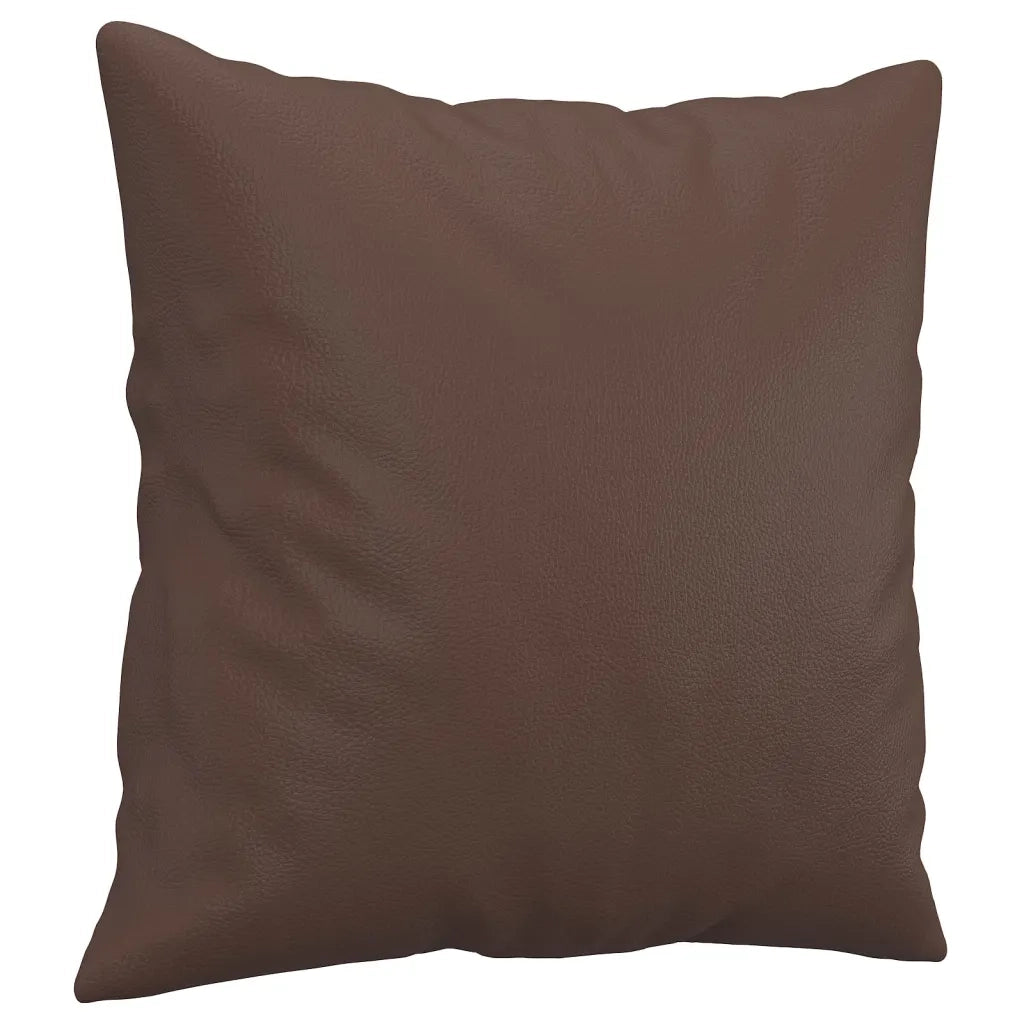 Cuscini Decorativi 2 pz Marrone 40x40 cm in Similpelle CFW2506907