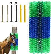 Massaggiatore universale per cavallo, mucca e pecora - Duraturo e flessibile - 45 cm - Incluso 4 viti